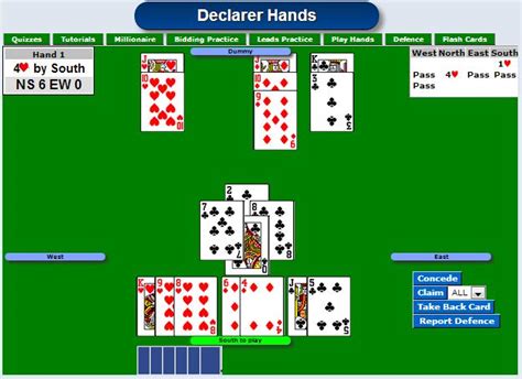 bridge hands to play free.
